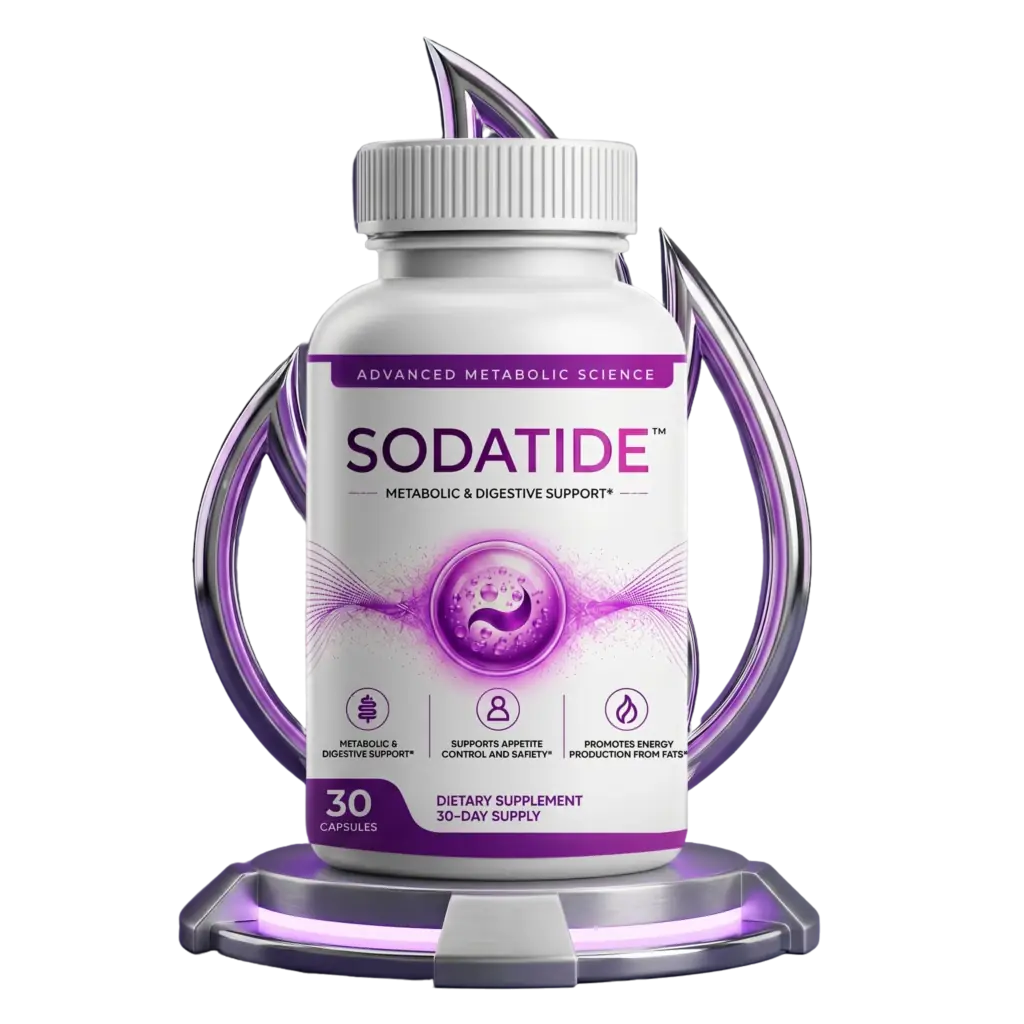 SodaTide synbiotic capsules bottle